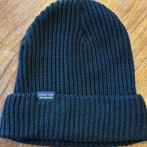 Patagonia Black Fisherman Knit Beanie